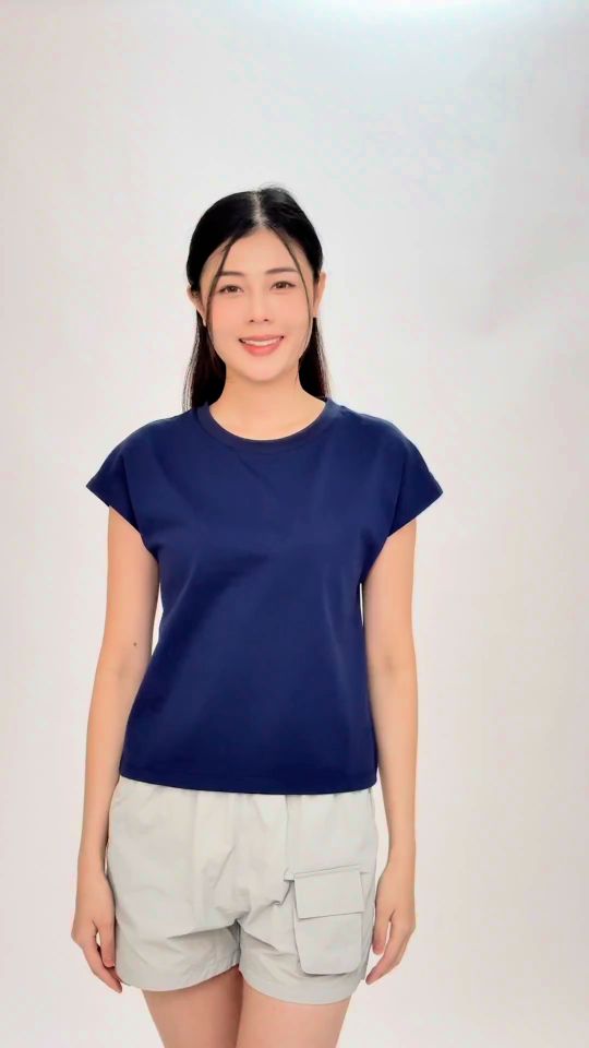 [NEW COLOUR] Oxwhite Women Cap Sleeve Top