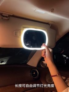 【COD + Local Seller】Universal Car Sun Visor Mirror Dimmable LED Car Makeup Mirror LED Light Automobile Interior Rear View Mirror With LED Light