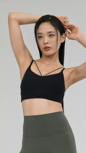 XEXYMIX Black Label Signature Power Rise String Top Atasan Olahraga Wanita - XFK3BR1522