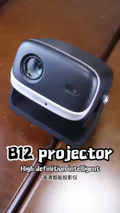 B12 Projector 4K 360° Rotation Auto Focus Keystone Correction WiFi 6 12000 Lumens 1080P Native Support Android 13.0 Portable Home Cinema 投影仪
