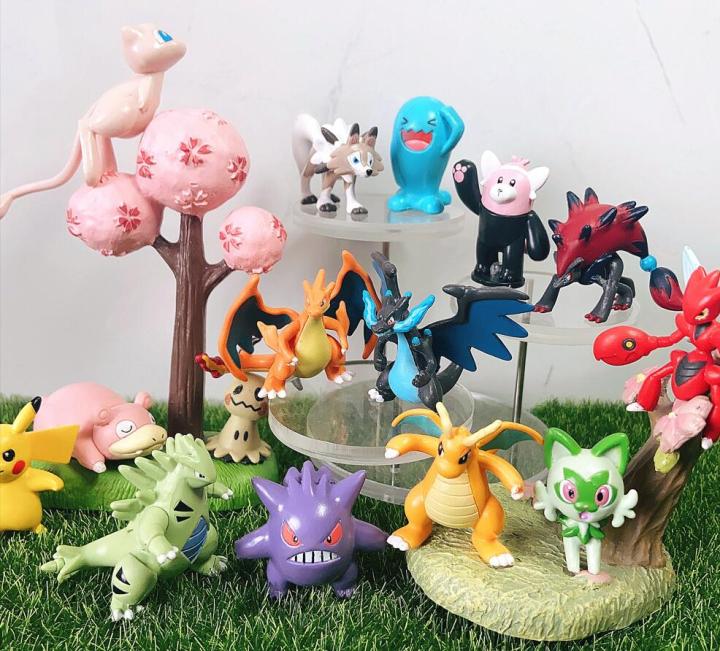 Pokemon figures Tyranitar Charizard Y Mew Charizard X Wobbuffet Zoroark Gengar Mimikyu Scizor Sprigatito Lycanroc Zoroark C101 pokemon toys for boys moncolle t arts pikachu figures Lazada Singapore