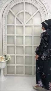 Glora Set Syari by Almeyra Premium Gamis Syari Set Khimar dan Hijab Scraft Bahan Ceruty Babydoll