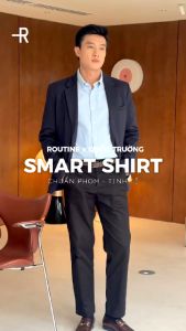 Áo Sơ Mi Tay Dài Nam Vải Oxford Form Fitted - Routine 10S25SHL005