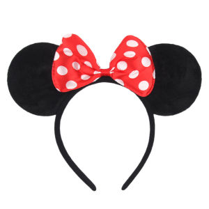 Knot อุปกรณ์เสริม Minnie Hairbands โปรดปรานแม่น่ารักหูเด็ก Mickey Headbands ผมเด็กปาร์ตี้เลื่อมเด็กวันเกิด Bows หญิง