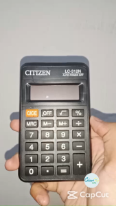 Kalkulator Saku Citizen LC 312 N / LC-312N / 12 Digit / AA Battery Power / Pocket Calculator