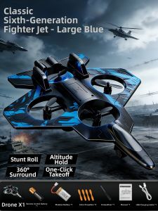 BABYSHOME | Durable Childrens Black Tech Drone Toy