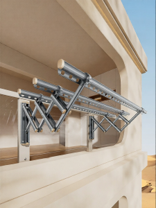 BIREN | Windproof Stable Outdoor Drying Rack Extendable Side Mounting