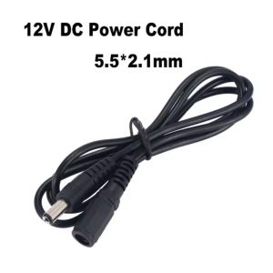DC 12V Video Extension Cord Power Plug DC 5.5 X 2.1 Male to Female 12v Power Extension Cable Wire For CCTV Camera Router Cable