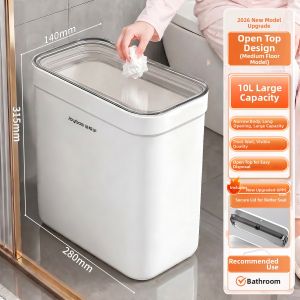JOYBOS | Home Bathroom Wall Mounted Slim Trash Can