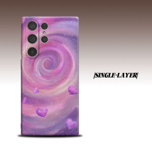 purple galaxy hearts For Samsung Galaxy S26 S25 S24 A56 A36 Dual Layer Luxury Fashion Full Lens Protective Case