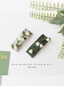 ต่างหางผมดอกบลัชเคนส์สไตล์แฮนด์เมดแบบอินเทรนด์สำหรับฤดูใบไม้ผลิ ต่างหางผมแบบอเนกประสงค์สำหรับตกแต่งผมด้านข้าง