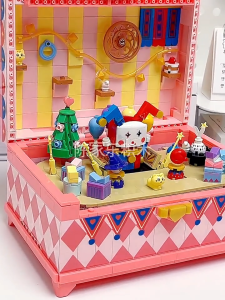 ใหม่สไตล์ INS บ้านวิวถนนประกอบบล็อกของเล่นเพื่อการศึกษาสำหรับเด็กปริศนาสำหรับเด็กผู้หญิงของขวัญStreet View Micro Block ของน่ารักๆของขวัญ DIY บล็อกตัวต่อ ตัวต่อ