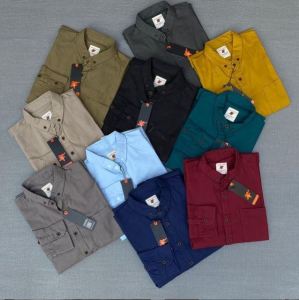 Kemeja Pria Lengan Panjang Putih Polos Formal untuk Kuliah & Kerja