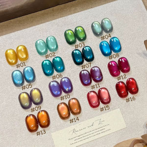 Sơn Móng Tay Gel Mắt Mèo Tráng Men Giáng Sinh 12ML Màu Xanh Tím Lấp Lánh Với Hạt Thủy Tinh Làm Trắng Móng Nghệ Thuật Móng Phổ Biến Năm 2025