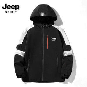 Jeep Spirit 1941 estd nam mùa thu Áo khoác cho nam đôi áo khoác một lớp chống thấm nước Chống Gió Áo vỏ mềm nữ dễ phối