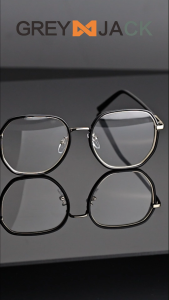 Grey Jack Kacamata Antiradiai Blueray Style TR90+Alloy Kotak Fashion Wanita Trendy 8880