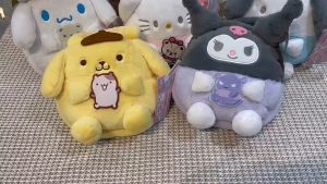 Túi Xách mini Sanrio Kuromi Nhồi Bông đựng điện thoại kiểu dáng hoạt hình dễ thương cho bé