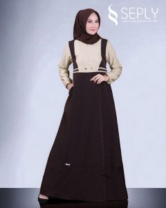 Baju Muslim Seply Meyra dan Gissel Series Dress Anggun Bahan Nyaman tidak Tebal