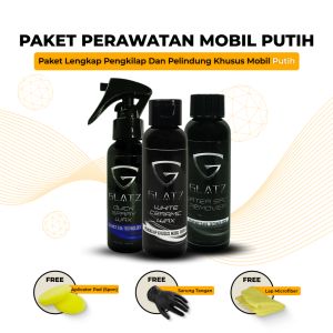 Paket Perawatan Mobil Putih Glatz: Pengkilap Cat & Poles Berkualitas