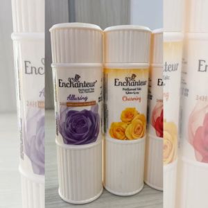 Authentic 250g & 125g Enchanteur Perfumed Talcum Powder - Long Lasting Scents