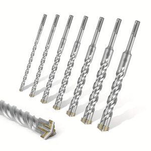 SDS Plus Rotary Hammer Drill Bits 260MM-500MM Cross-Type Concrete Hard Alloy Four Blade Impact Drill Bit