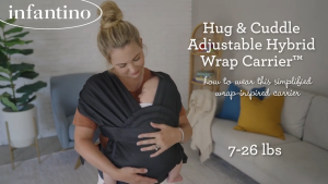 Infantino : Hug & Cuddle Adjustable Hybrid Wrap Carrier - เป้อุ้ม รุ่น Hug & Cuddle Adjustable Hybrid Wrap
