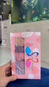 Hộp 5 Quần Chíp Nữ Hồng Hạc Viền Ren Co Dãn 4 Chiều - Sịp Nữ Cao Cấp DL3