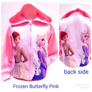 Jaket Anak Frozen Buterfly Printing