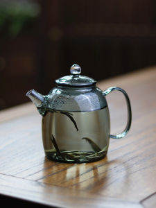 High Aesthetic Qin Quan Small Bubble Pot 260ml Heat Resistant Glass Tea Infusion Pot Small Capacity Single Glass Jug for Brewing Tea