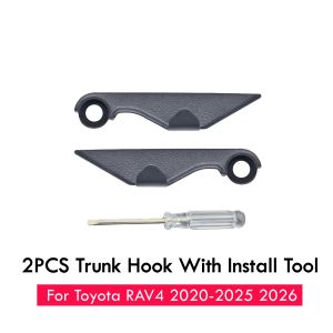 2PCS Rear Trunk Hooks For Toyota RAV4 2020-2024 2025 ABS Trunk Grocery Bag Hook Hanger RAV4 Accessories