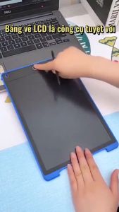Bảng vẽ 12inch thông minh tự xóa đơn sắc và đa sắc bảng vẽ điện tử LCD bảng điện tử thông minh cho bé