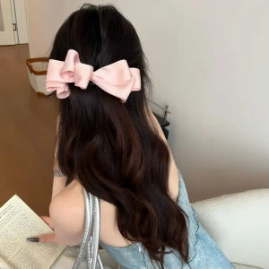 Satin Multi-layer Bow Hair Clip for High Ponytail and Half-up Hairstyle