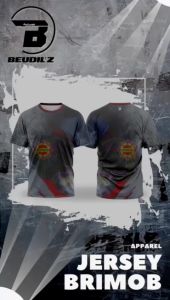 Jerses Polisi Brimob/Jersey printing/Jerser olahraga running/Jersey