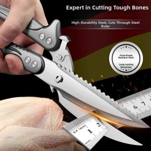 Bone Cutting Stainless Steel Multifunction Kitchen Shears