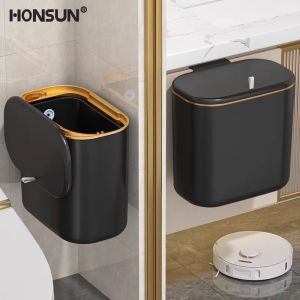 HS | Stylish Wall-Mounted Bathroom Trash Can