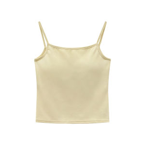 NIHAOKANONG | Áo Tank Top Đệm Phong Cách Đơn Giản