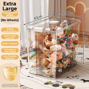 MEIZHUFU | Flip-top Dust-proof Transparent Snack Storage Box