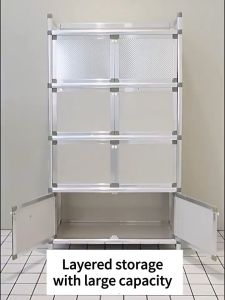 Lifinity Kitchen Cupboard Cabinet Layer Kitchen Storage Rack Shelf  Tableware Organizer Rack