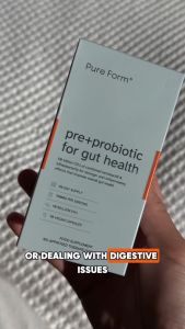 Pure Form Pre + Probiotics for Gut Health | 50 Billion CFU of Combined Lactobacilli and Bifidobacteria + Prebiotic Fiber | Overall Gut Health | Fights Gut Inflammation | Reduces Chronic Bloating | Rebalances Gut Microbiota