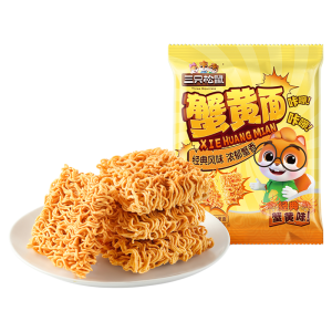Three Squirrels | Crab Flavor Crispy Noodles 32 Packs