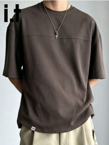 izzue | Japanese Style Lazy Deconstructed Pure Cotton Loose Short Sleeve T-Shirt