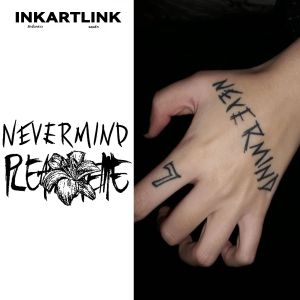 Nevermind รอยสักชั่วคราว Last ถึง 15 วันเทคโนโลยีใหม่ Magic กันน้ํากึ่งถาวรสติกเกอร์