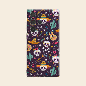 BILIBILI | day of dead sugar skull Luxury Fashion Full Lens Protective Case for Samsung Galaxy S26 S25 S24 A56 A36 Plus Ultra