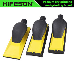 HIFESON 70x198mm Manual Sanding Disc Holder Square Sandpaper Backing Vacuum Abrasive Block For CarWall Polishing
