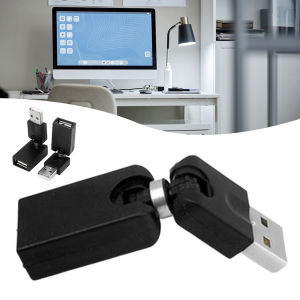 Flexible Swivel-Twist Angle 360 Degree Rotating USB 2.0 Adapter Converter