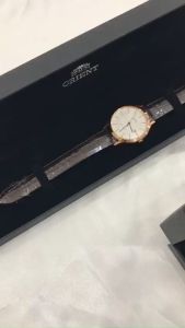 Đồng hồ nam Orient Watch Contemporary RF-QD000 máy pin mặt kính cường lực chống xước chống nước 3 ATM dây da đeo tay cao cấp xuất xứ Nhật Bản chính hãng