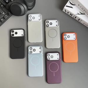 Ốp Lưng Cứng Từ Tính Mạ Mờ Cho iPhone Pro Max Plus Air Magsafe - Vỏ Chống Sốc Tương Thích Sạc Không Dây