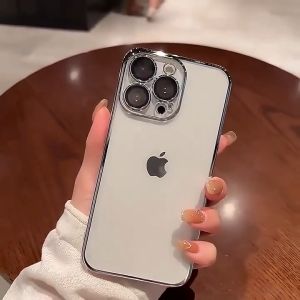 Ốp lưng iphone PC cứng trong suốt chống ố cho 14 13 Pro MAX 14 Plus 12 Pro MAX ốp iphone màu tím chống sốc MVStore