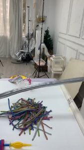 Balon Latex Twist/Balon bentuk 1 pcs Pentil Chrome Balon Panjang Balon Cacing