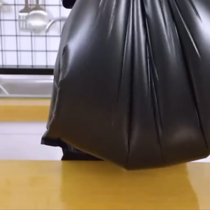 [SG Stock] 50pcs/set Thick Garbage Bags Disposable Trash Bags Black Heavy Duty Liners Strong Thick Rubbish Bags